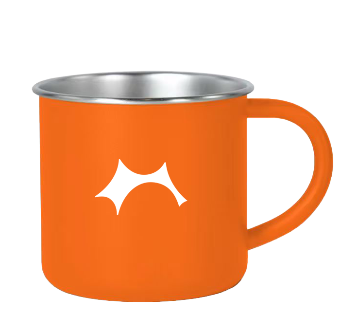 Orange Stainless Steel Cup