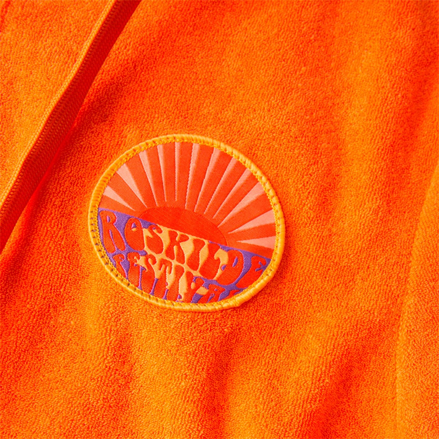Peach Frotte Zip Hoodie
