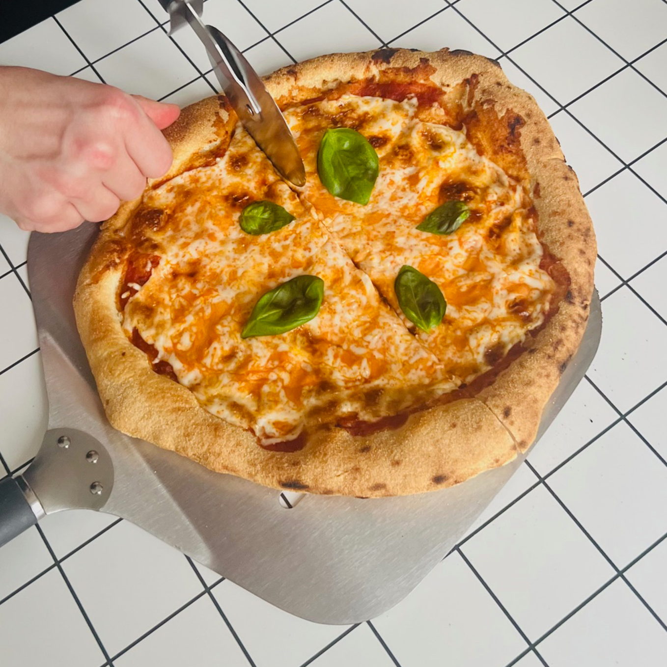 Sourdough pizza dinner