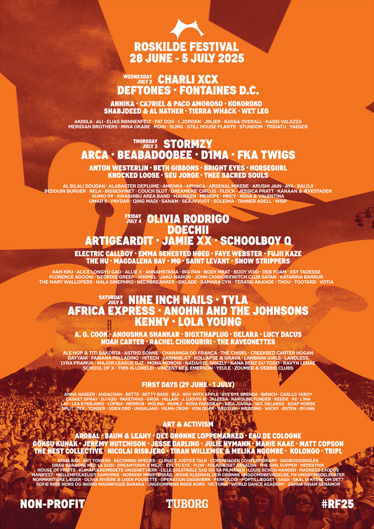 Roskilde Festival 2025 poster